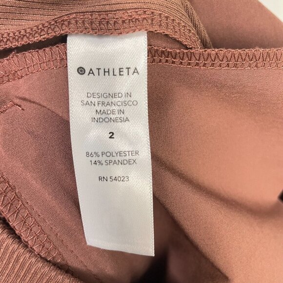 Athleta Brooklyn Ankle Pants Womens 2 Pink‎ Pull On Stretch Lightweight - Picture 8 of 12